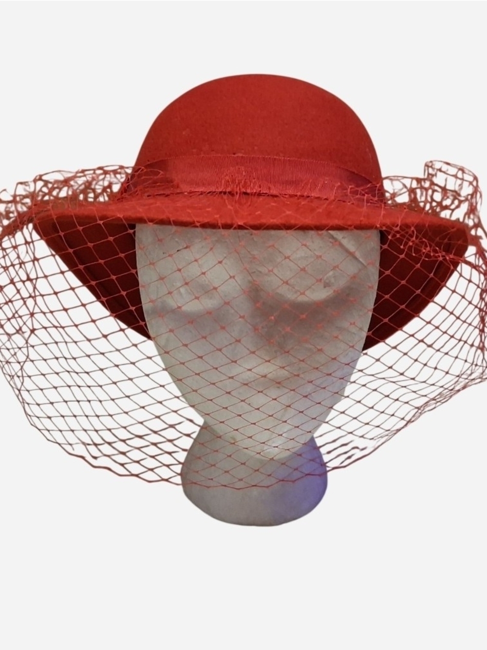 Doeskin Veiled 1940s-50s Hat
